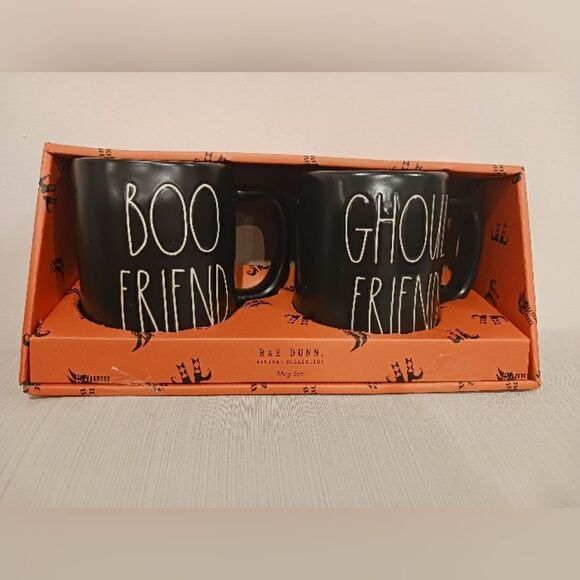 Rae Dunn Boo Friend & Ghoul Friend Halloween Mugs - Picture 3 of 4